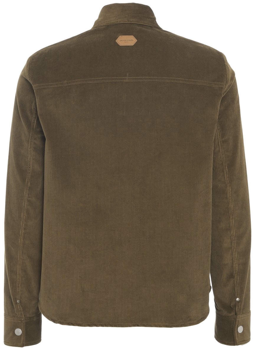 Jacob Cohen Giacca camicia in velluto a coste Groen