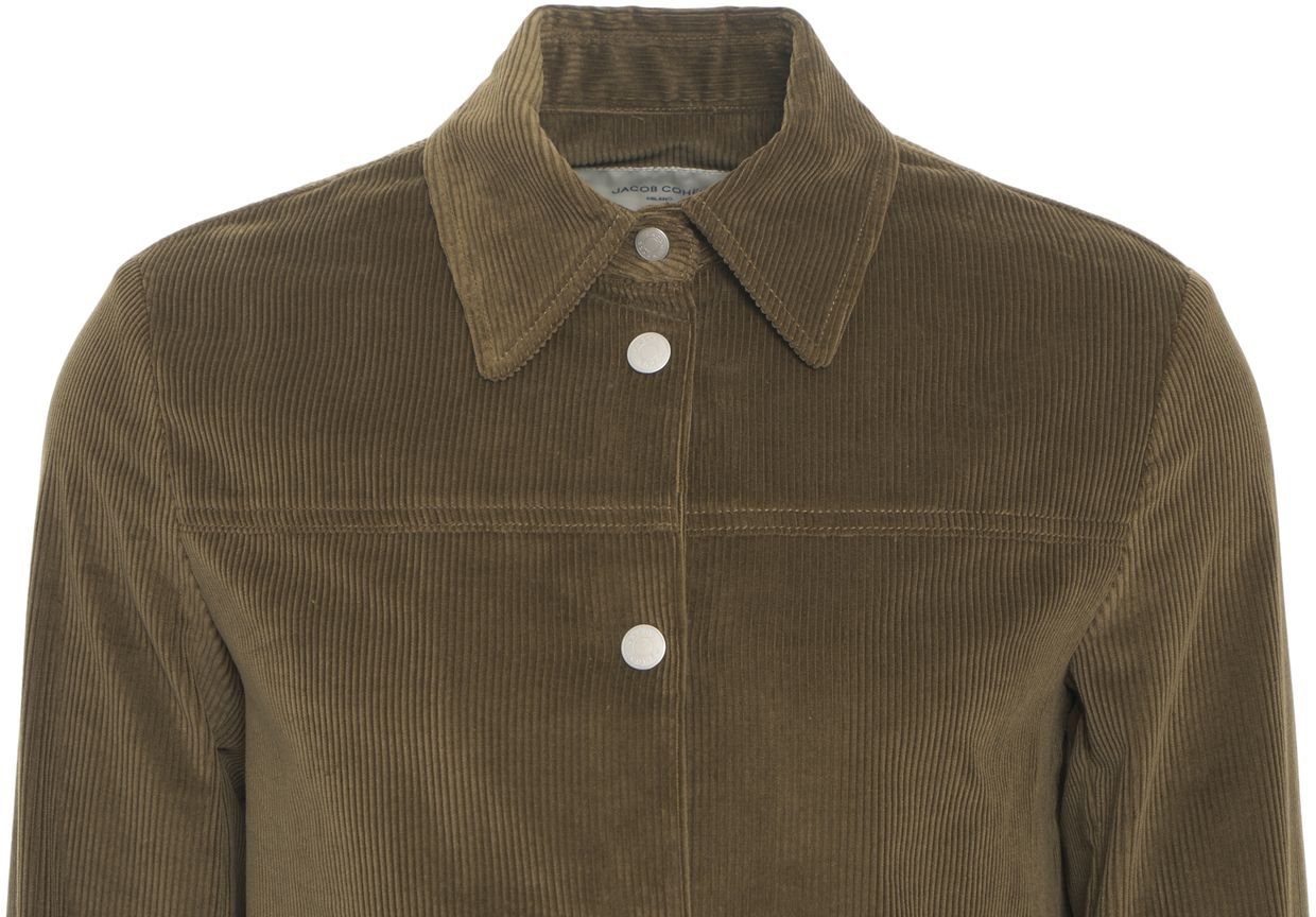 Jacob Cohen Giacca camicia in velluto a coste Groen