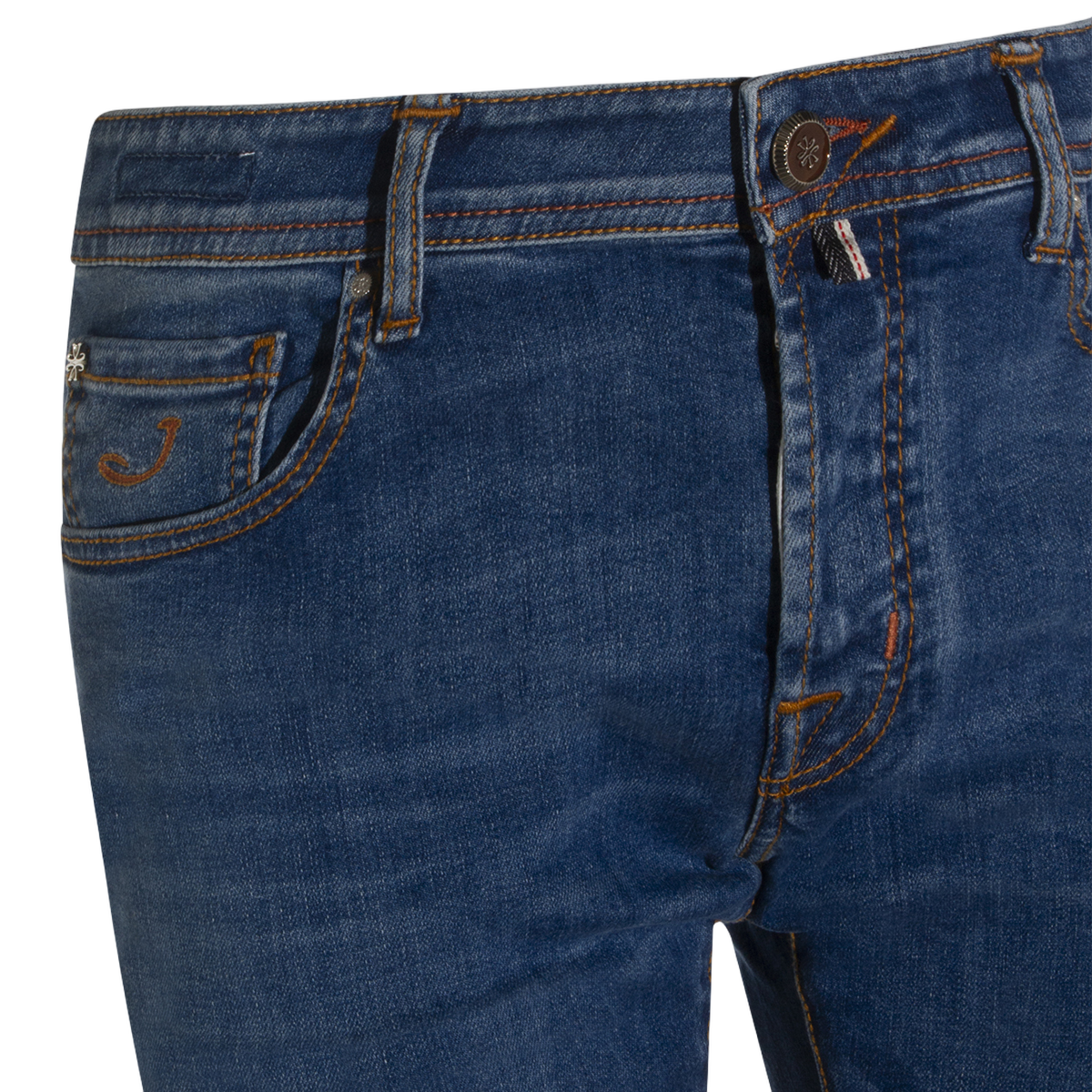 Jacob Cohen Slim Fit Jeans With Medium Blue Wash Blauw