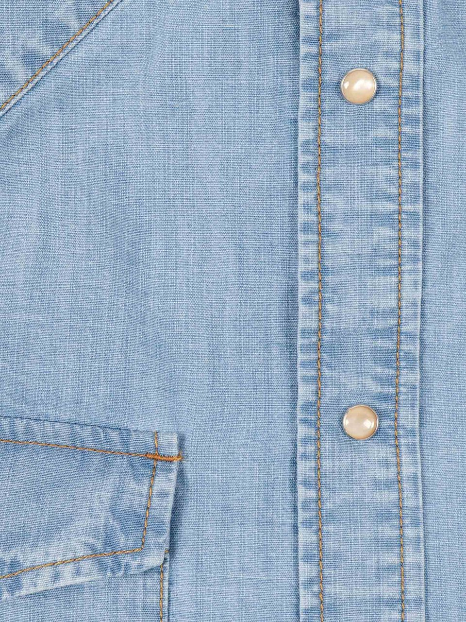 Jacob Cohen Light Blue Western Denim Shirt Blauw