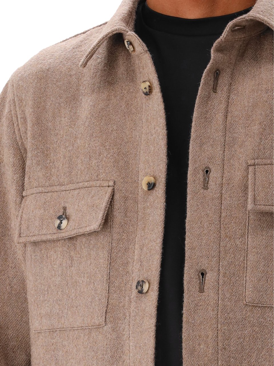 Jacob Cohen Jacob Cohën Overshirt Bruin Raw Discharge Brown Bruin