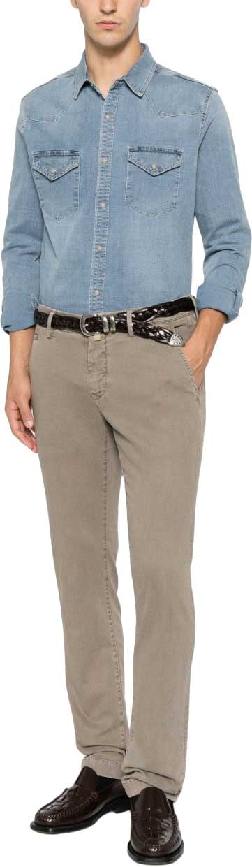 Jacob Cohen Trousers Grey Taupe