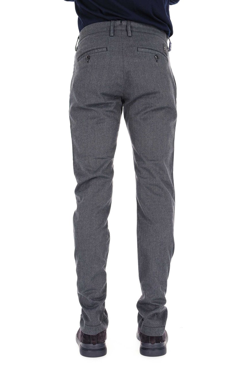Jacob Cohen Bobby Model Diagonal Cotton 5-Pocket Trousers Grijs