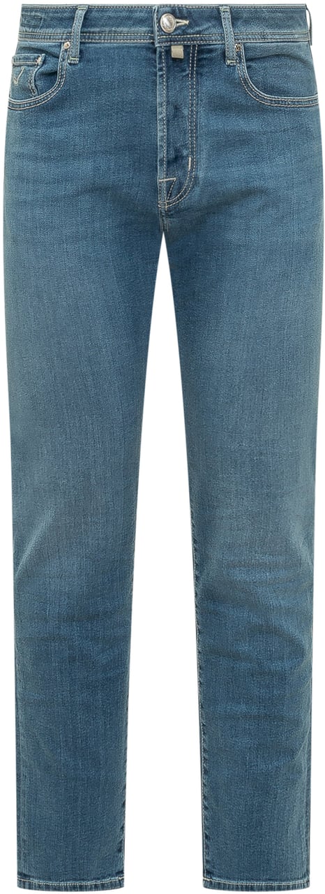 Jacob Cohen Jeans Slim Fit Cinque Tasche Blauw