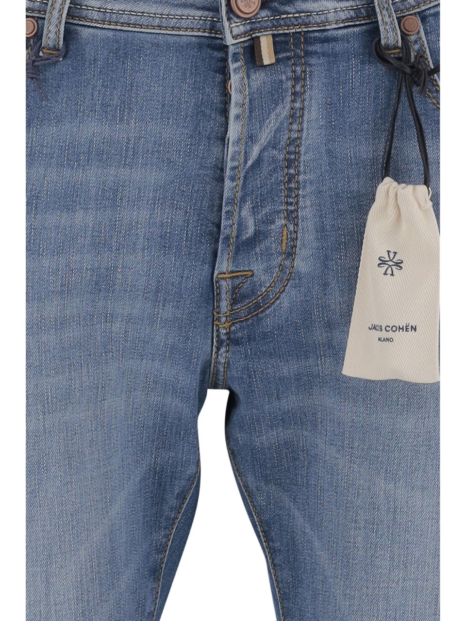 Jacob Cohen Stretch Cotton Denim Jeans Blauw