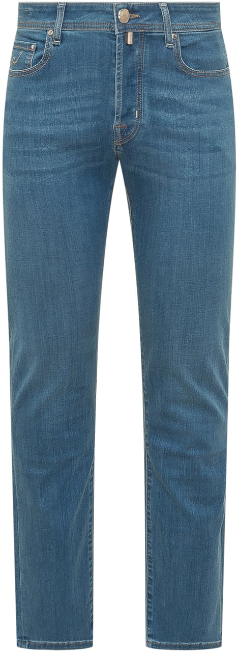 Jacob Cohen Jeans Slim Fit Cinque Tasche Blauw