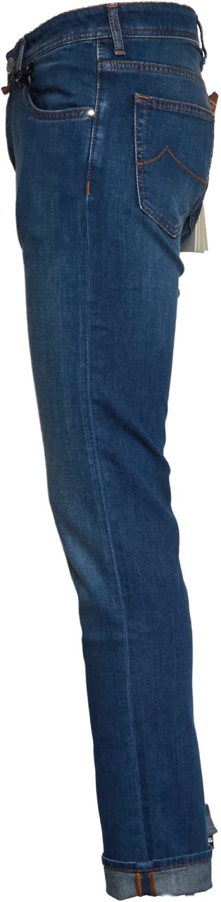 Jacob Cohen Jeans Nick Denim Blue Stretch Slim Fit Blauw