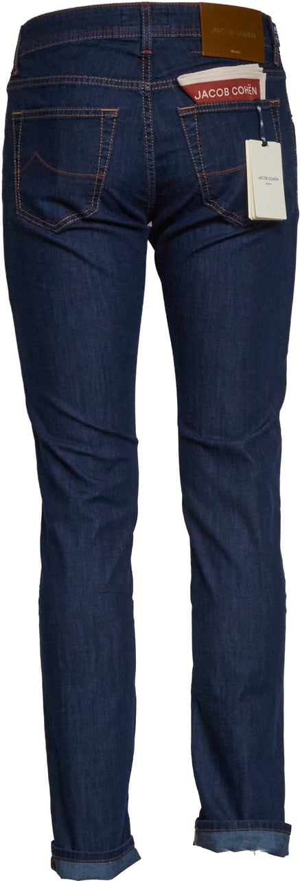 Jacob Cohen Jeans Nick Denim Blue Stretch Slim Fit Blauw