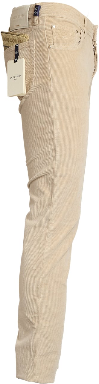 Jacob Cohen Pantaloni Nick Sim Fit Cinque Tasche In Velluto Grijs