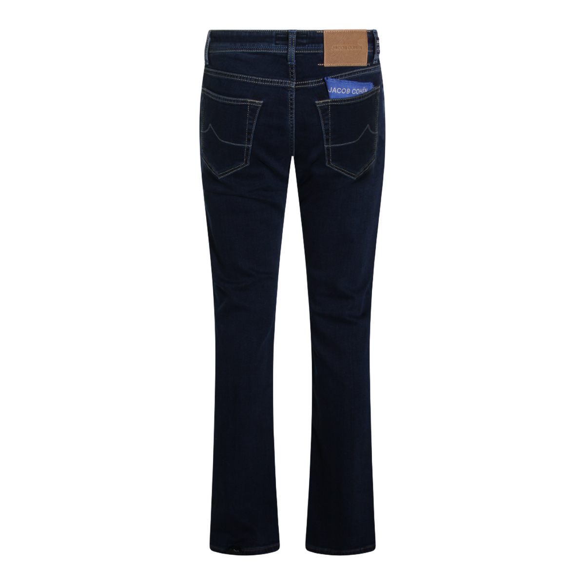 Jacob Cohen Straight-Leg Blue Jeans with Five-Pocket Design Blauw