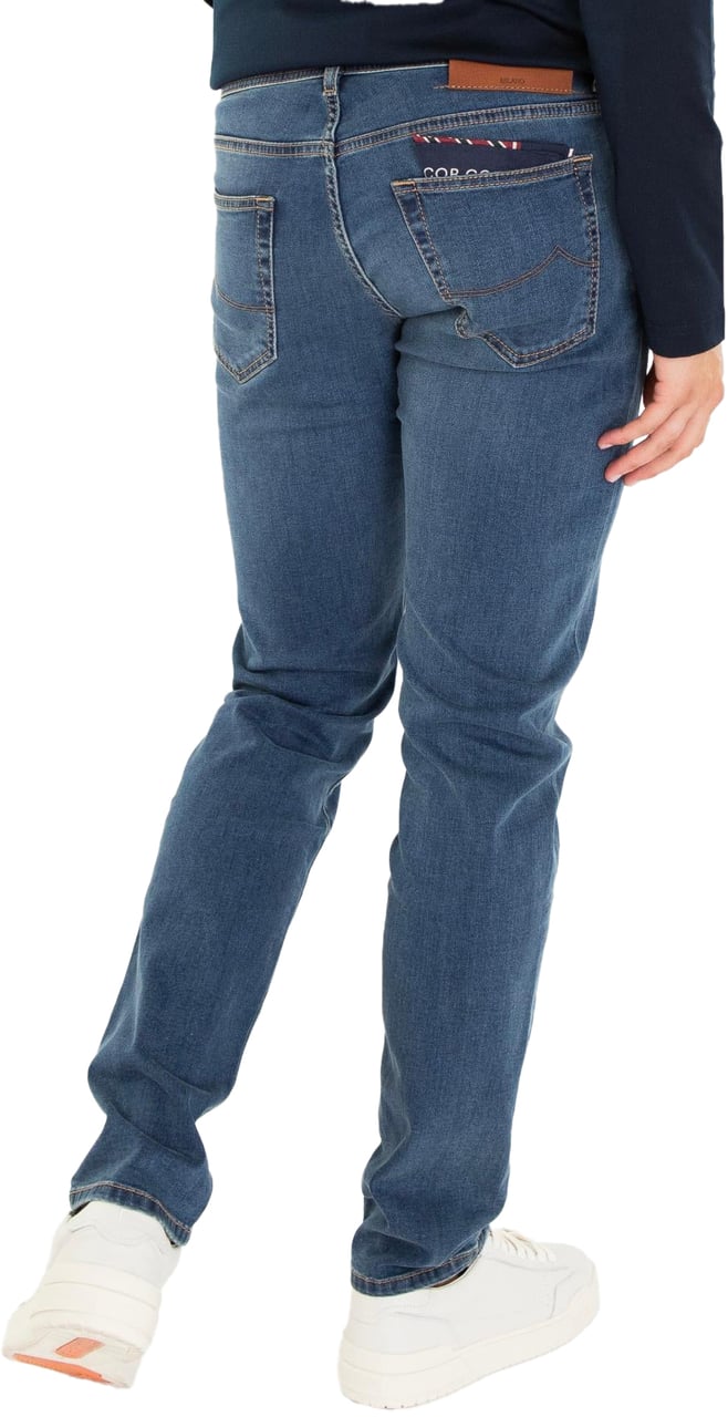 Jacob Cohen Heren Nick Slim Jeans Blauw Blauw