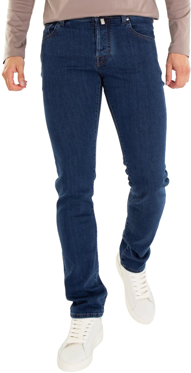 Jacob Cohen Heren Pant 5 Pkt Slim Fit Nick Blauw