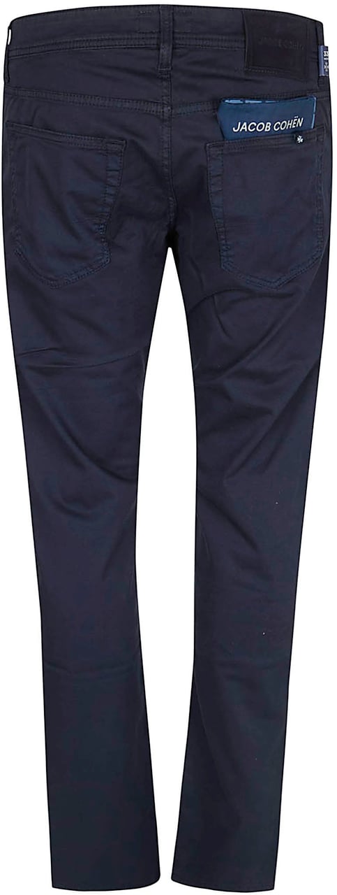 Jacob Cohen JACOB COHEN PANT 5 PKT SUPER SLIM FIT NICK SLIM DIAGONALE STR. Lichtblauw