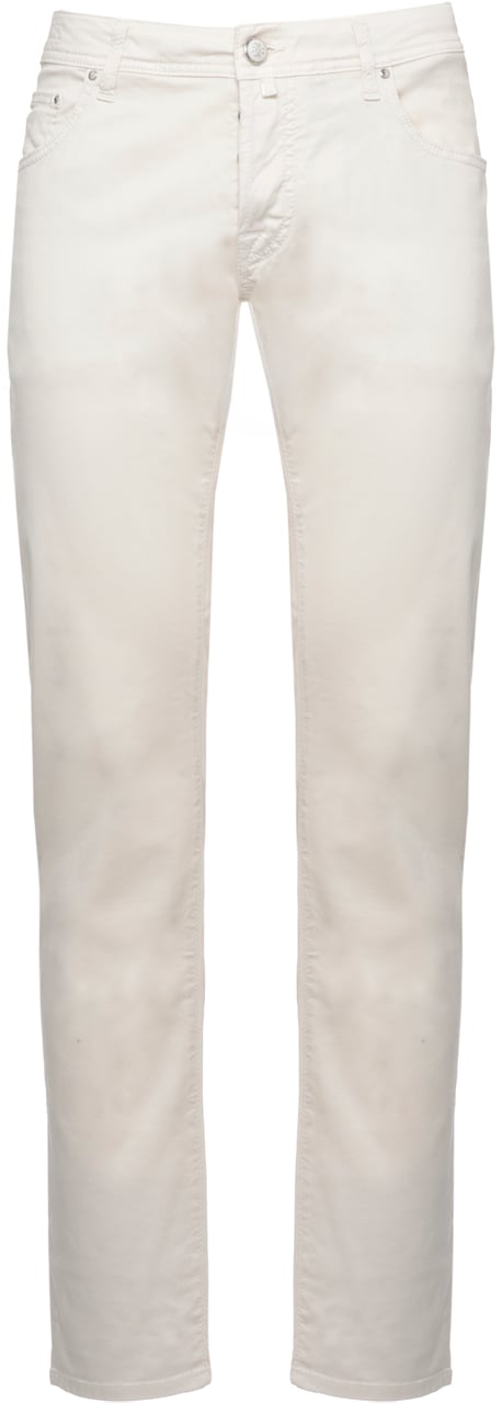 Jacob Cohen Trousers Avorio Wit