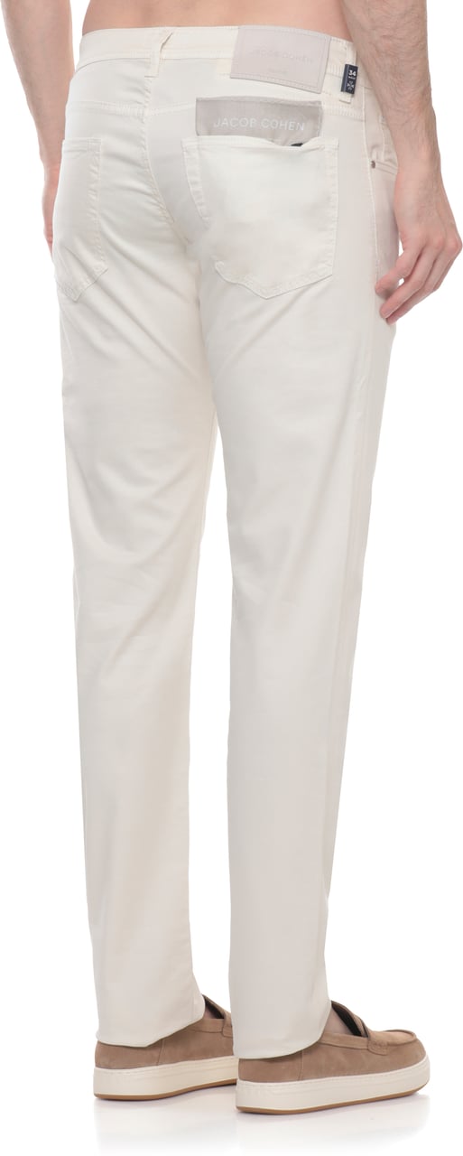 Jacob Cohen Trousers Avorio Wit