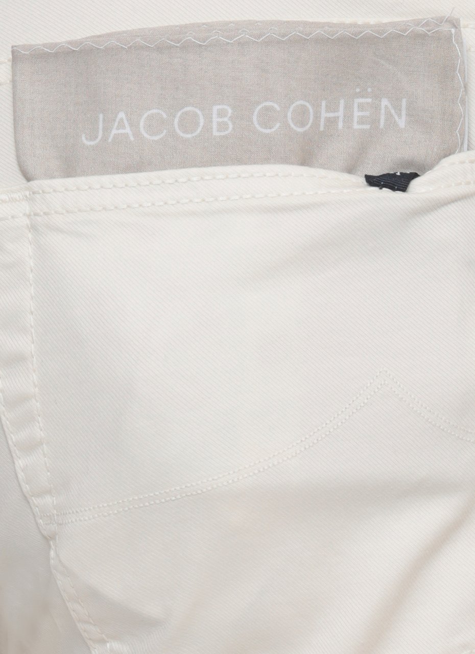 Jacob Cohen Trousers Avorio Wit