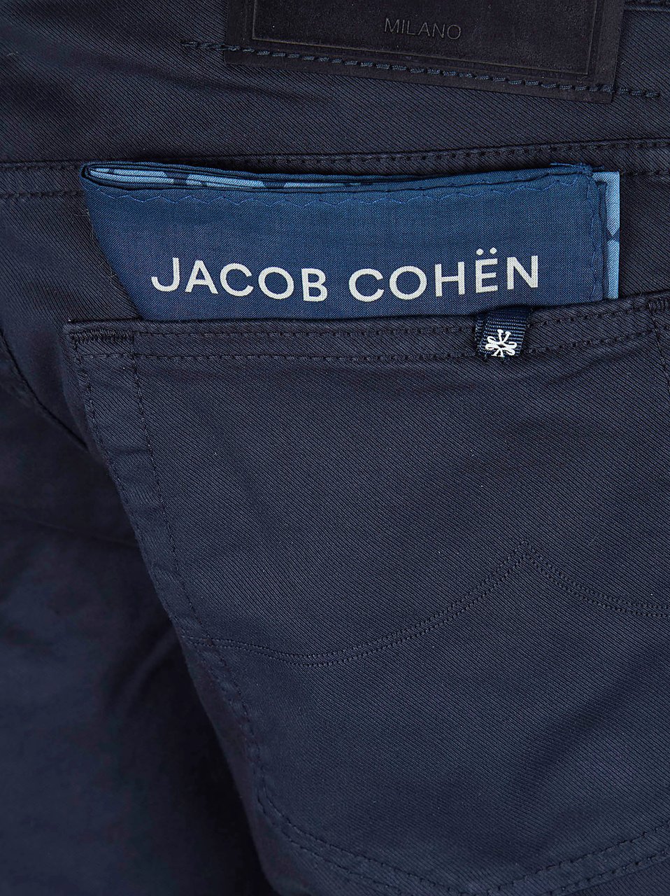 Jacob Cohen JACOB COHEN PANT 5 PKT SUPER SLIM FIT NICK SLIM DIAGONALE STR. Lichtblauw