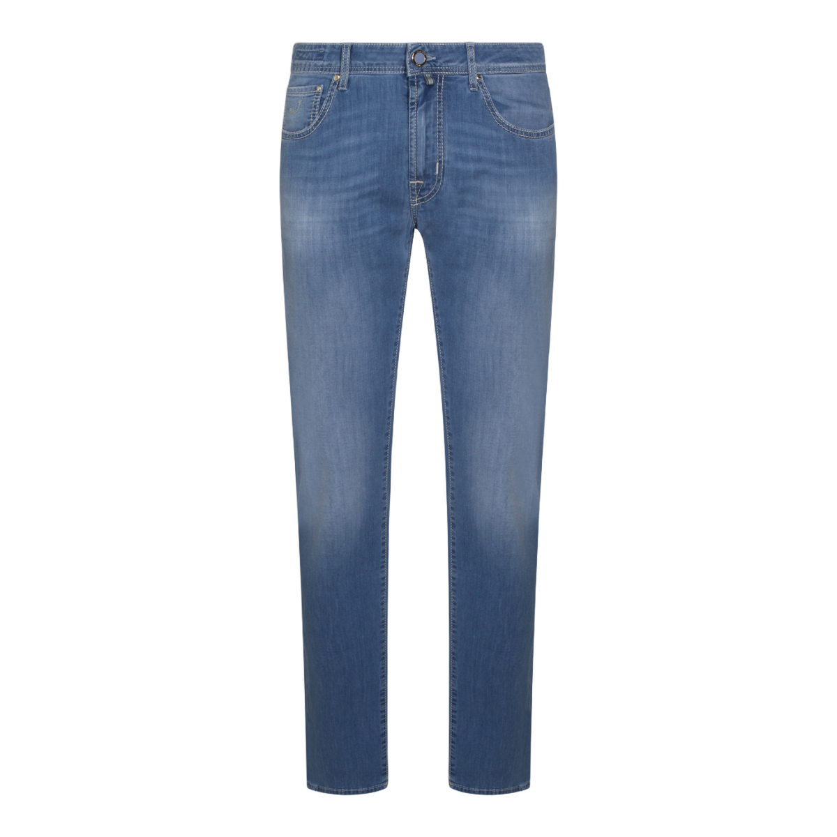 Jacob Cohen Straight-Cut Classic Blue Jeans Blauw