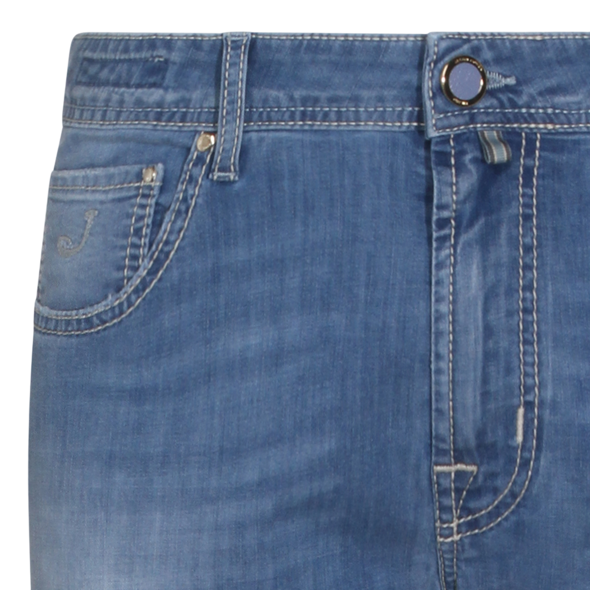 Jacob Cohen Straight-Cut Classic Blue Jeans Blauw