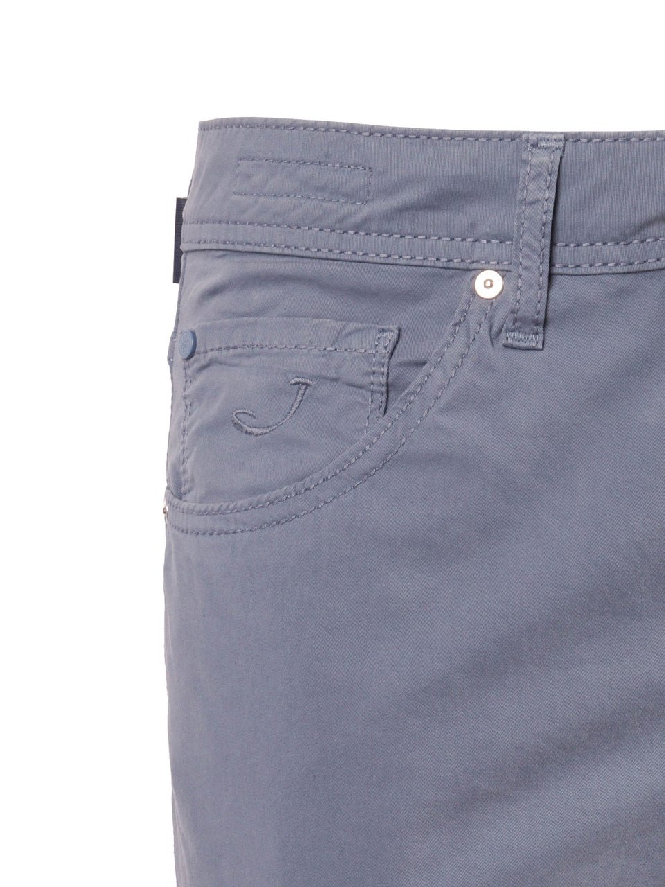 Jacob Cohen Blue Scott Cropped Slim Straight-Leg Pants Grijs