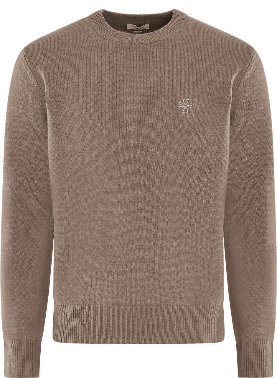 Jacob Cohen Heren Girocollo Lana Cashmere Beige