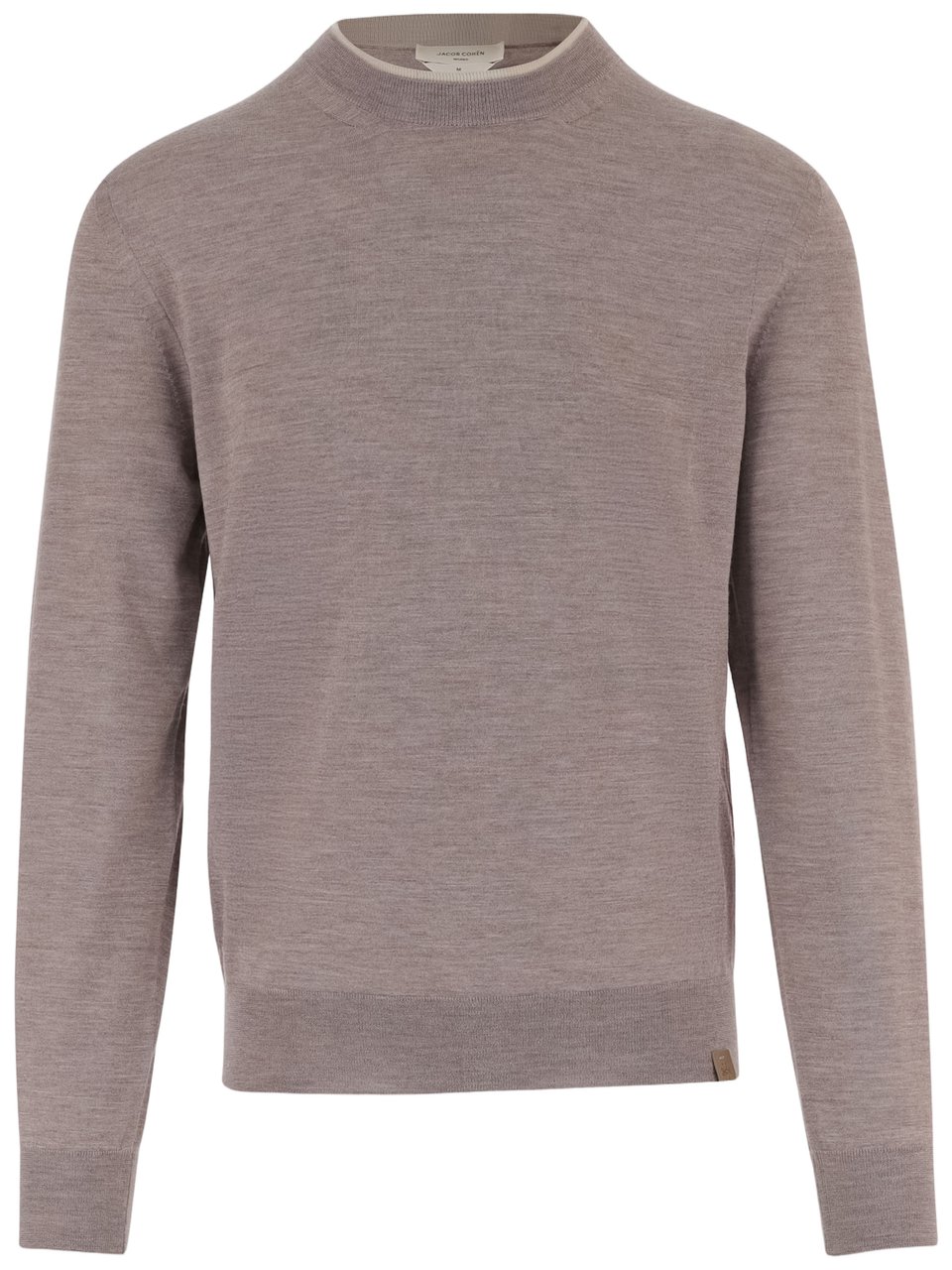 Jacob Cohen Beige-Purple Wool Blend Sweater Neutraal