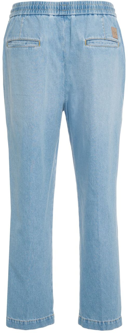 Jacob Cohen Cotton pants 'Daniel' Blauw