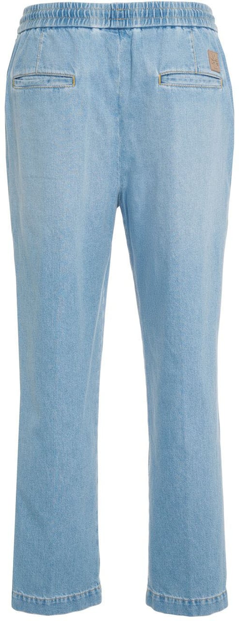 Jacob Cohen Cotton pants 'Daniel' Blauw