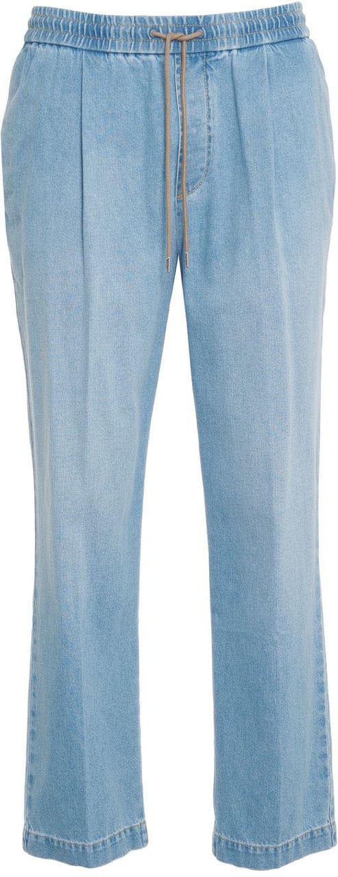 Jacob Cohen Cotton pants 'Daniel' Blauw