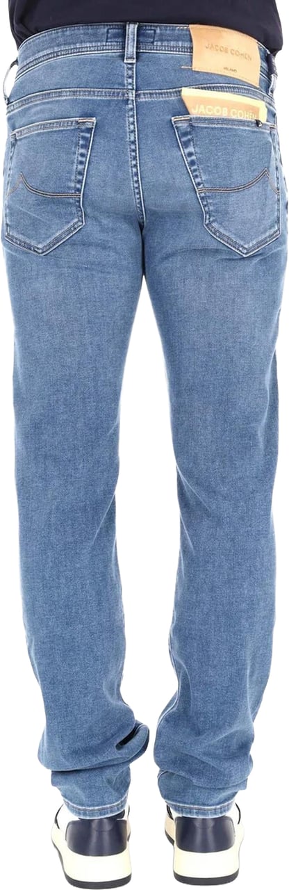 Jacob Cohen Heren Pant 5 Pkt Super Slim Fit Nick Blauw