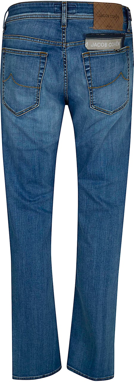 JACOB COHEN PANT 5 PKT SLIM FIT BARD DENIM BLUE STR. Lichtblauw