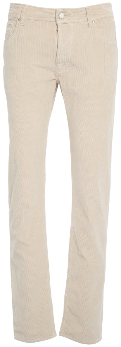 Jacob Cohen Pantaloni in velluto a coste 'Bard' Beige