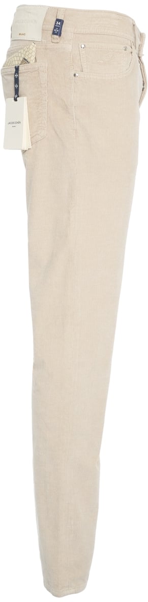 Jacob Cohen Pantaloni in velluto a coste 'Bard' Beige
