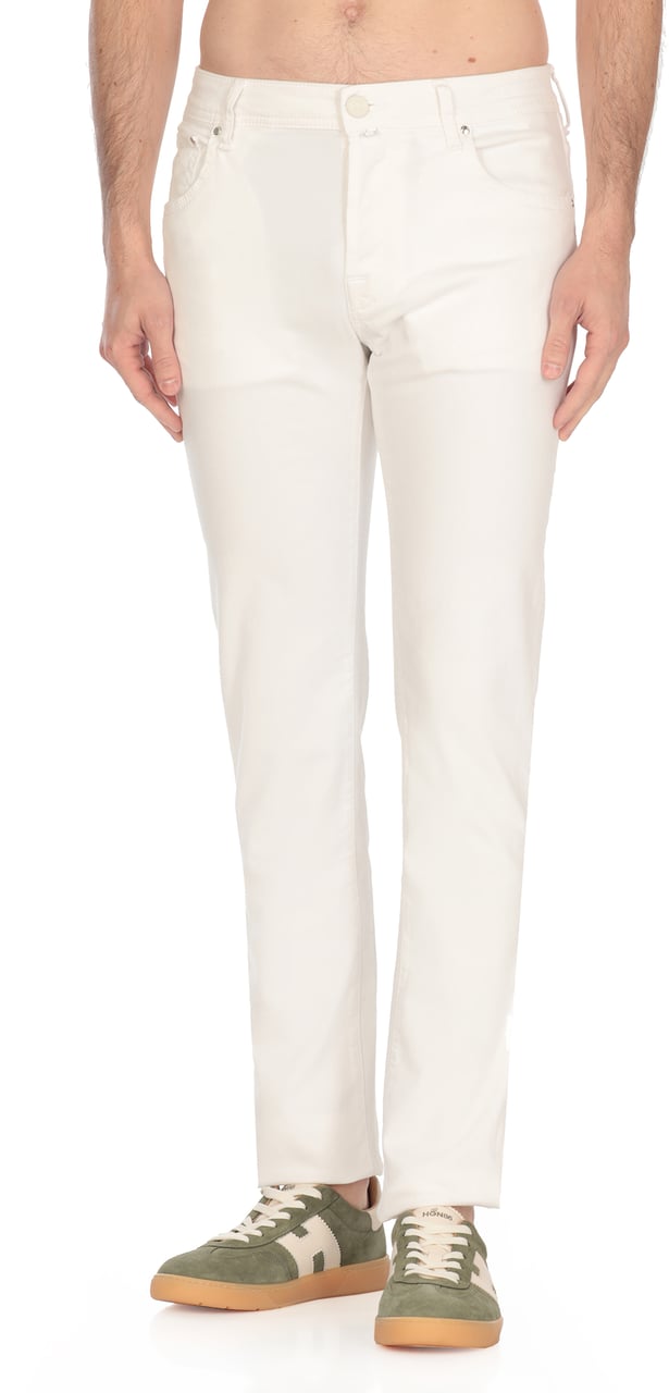 Jacob Cohen Trousers White Wit