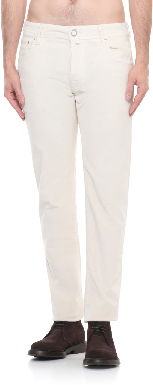 Jacob Cohen Trousers White Wit
