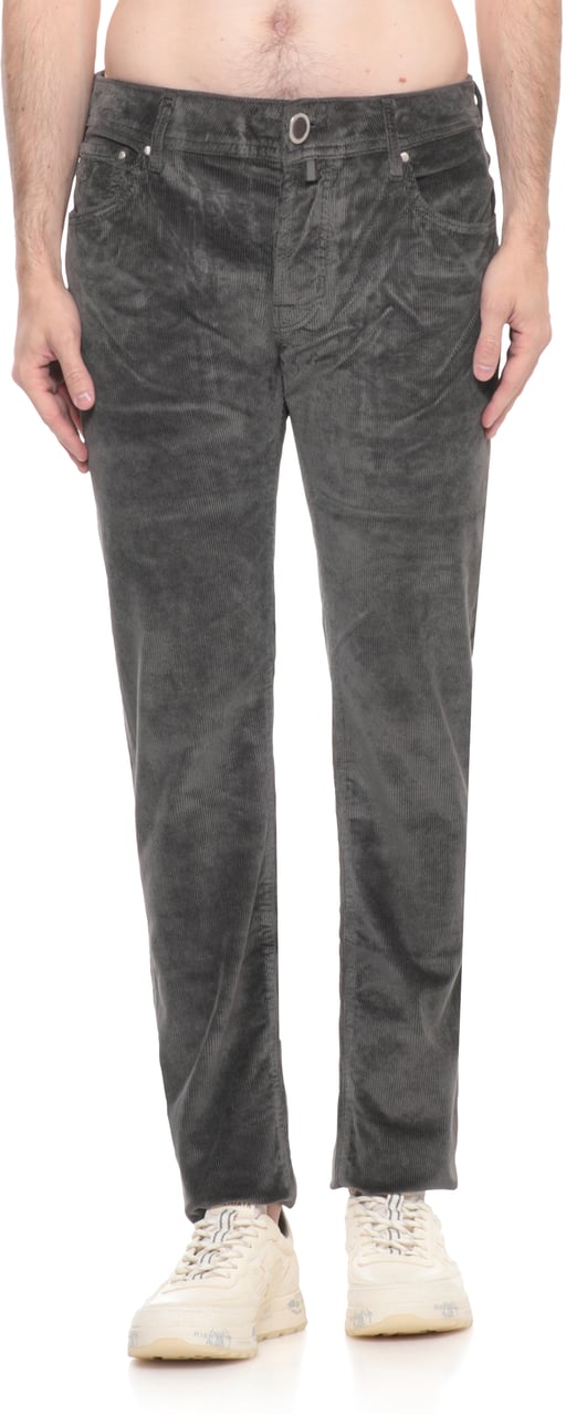 Jacob Cohen Trousers Grey Grijs