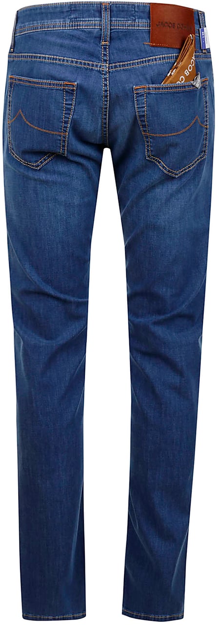 Jacob Cohen Trousers M Blu Blauw