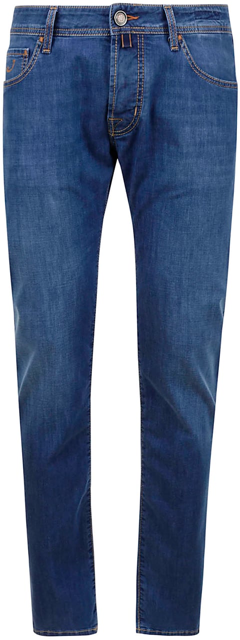 Jacob Cohen Trousers M Blu Blauw
