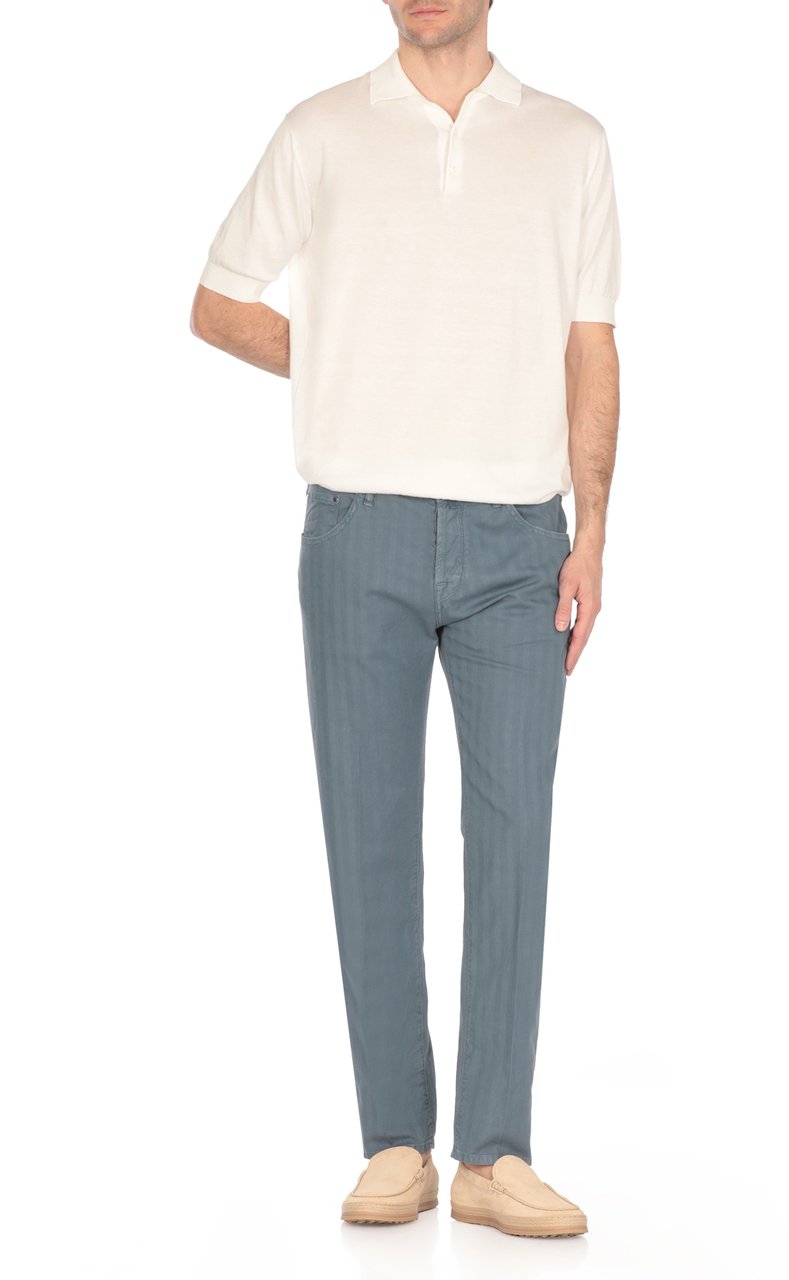 Jacob Cohen Trousers Blue Blauw