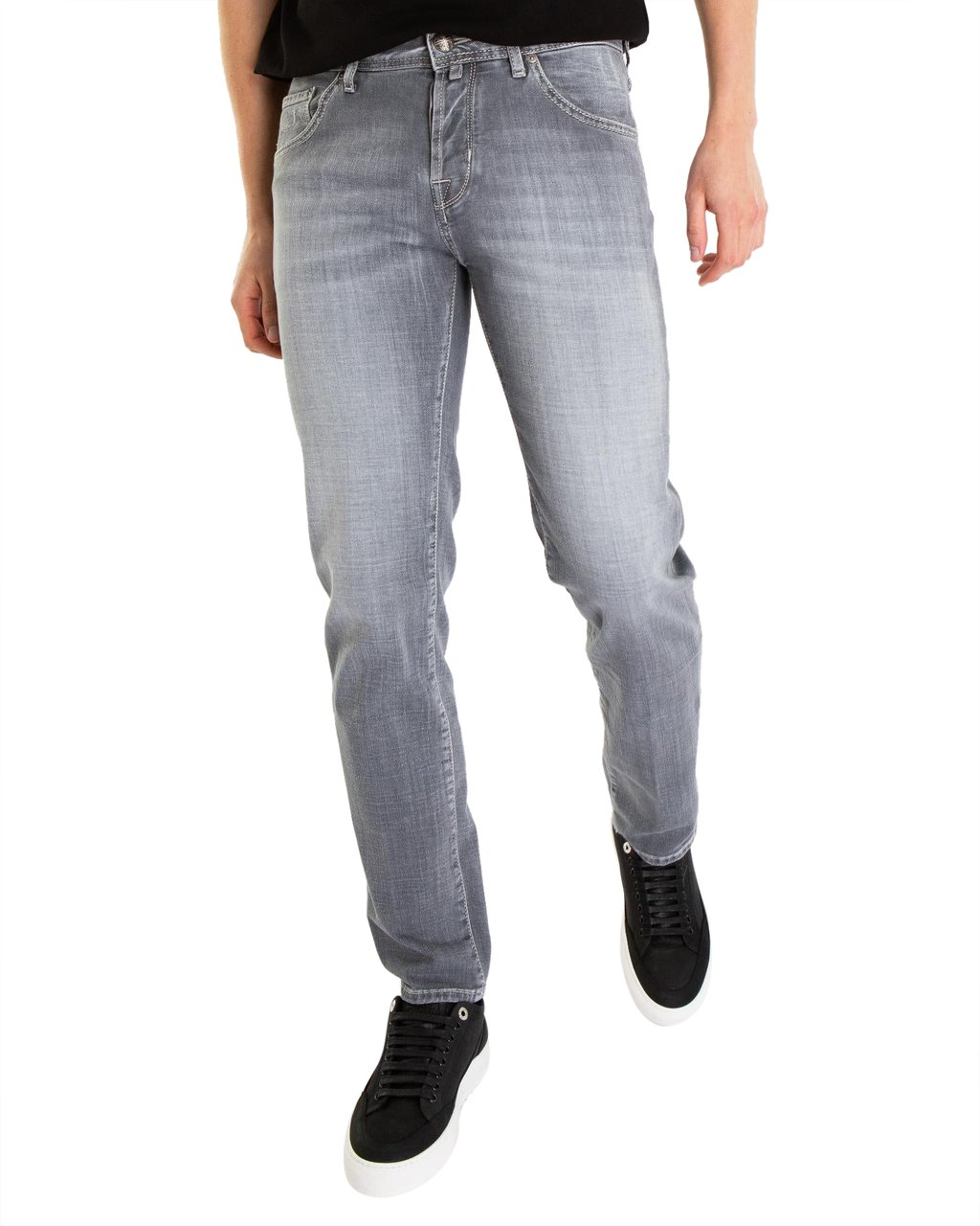 Jacob Cohen Heren Slim Cropped/CarrotJeans Grijs Grijs