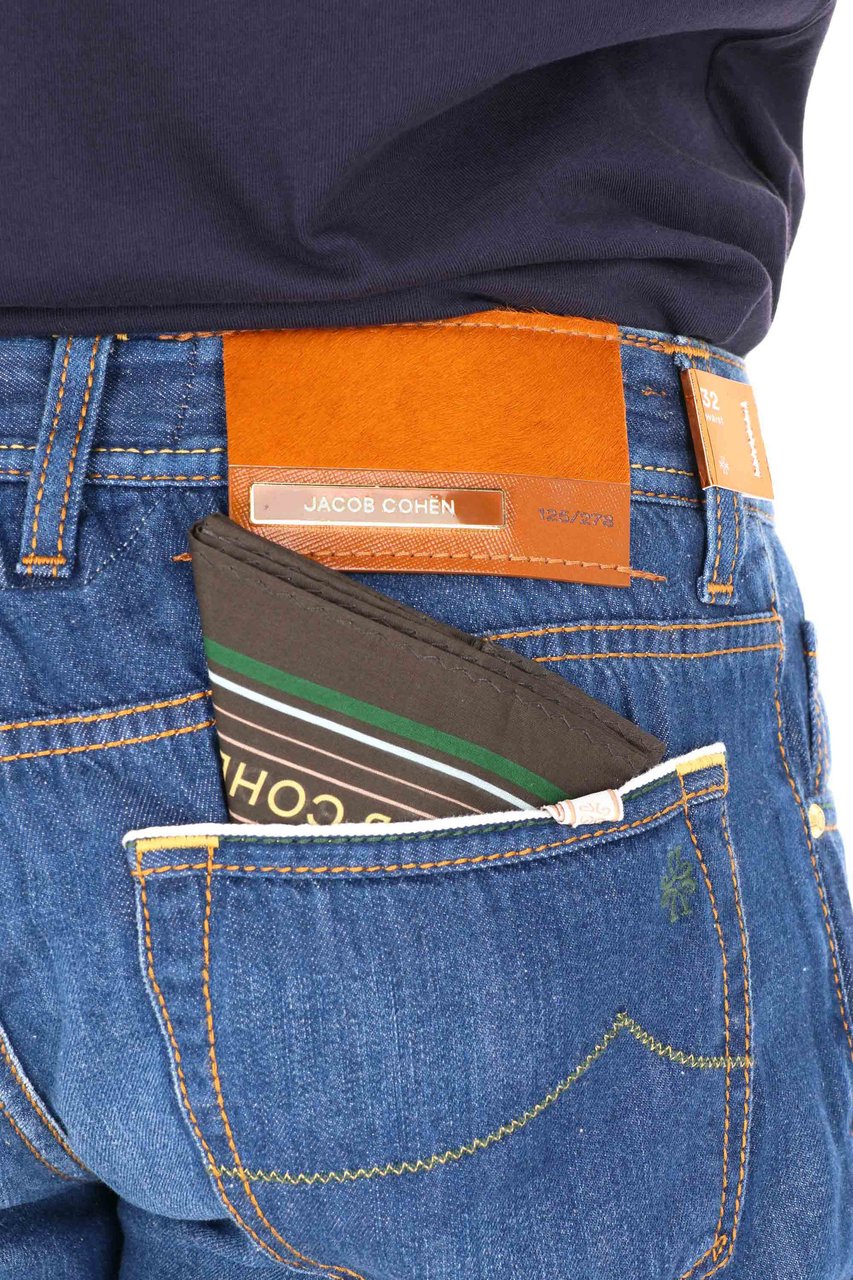 Jacob Cohen Bard Cognac Label Limited Edition Jeans Blauw