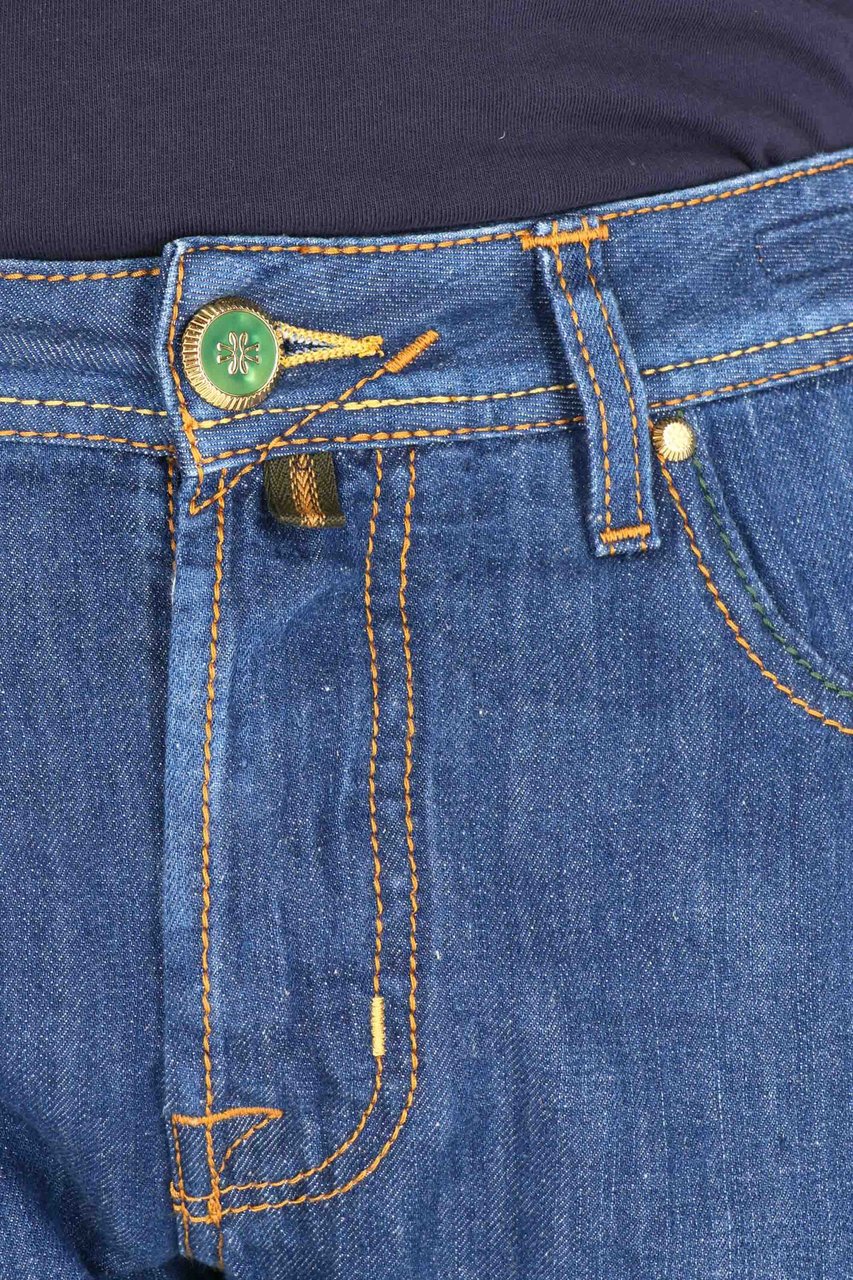Jacob Cohen Bard Cognac Label Limited Edition Jeans Blauw