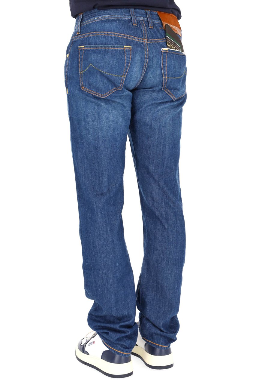 Jacob Cohen Bard Cognac Label Limited Edition Jeans Blauw