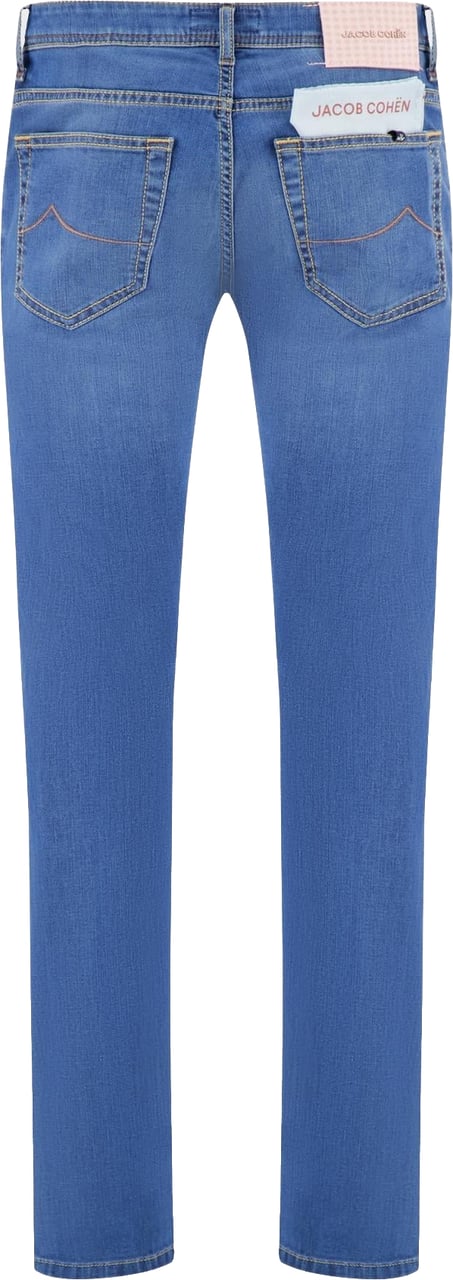 Jacob Cohen Heren Bermuda 5 Pkt Slim Fit Lou Blauw