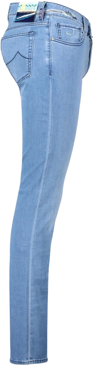 Jacob Cohen Heren Bermuda 5 Pkt Slim Fit Lou Blauw