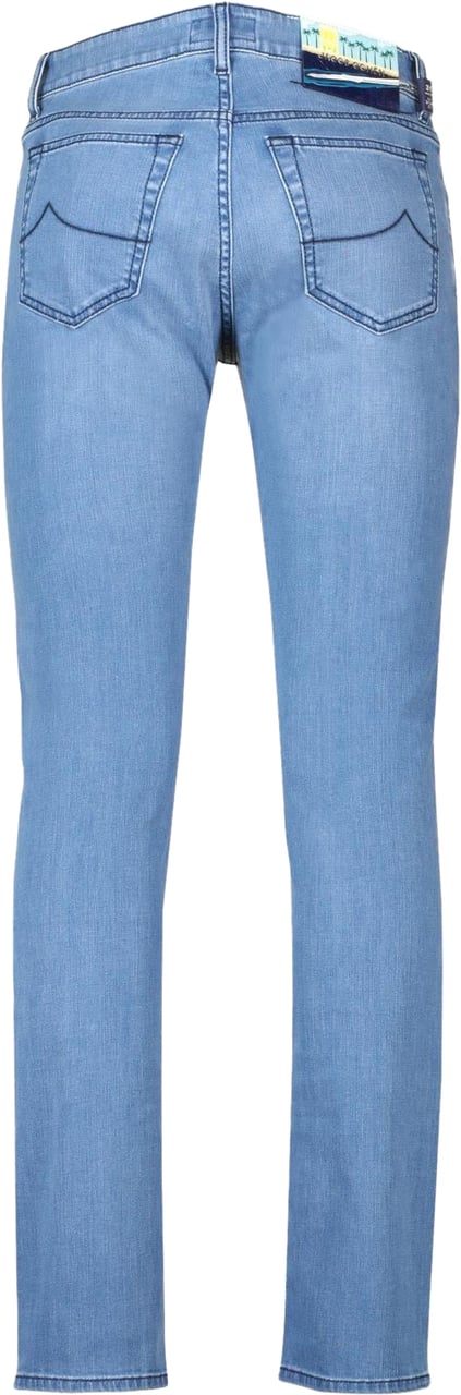 Jacob Cohen Heren Bermuda 5 Pkt Slim Fit Lou Blauw