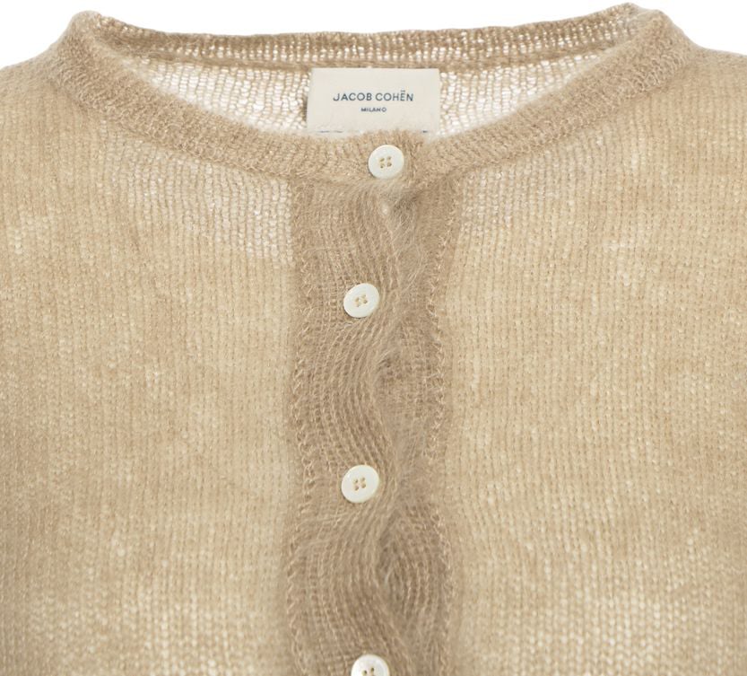 Jacob Cohen Knit shirt with braided detail Beige