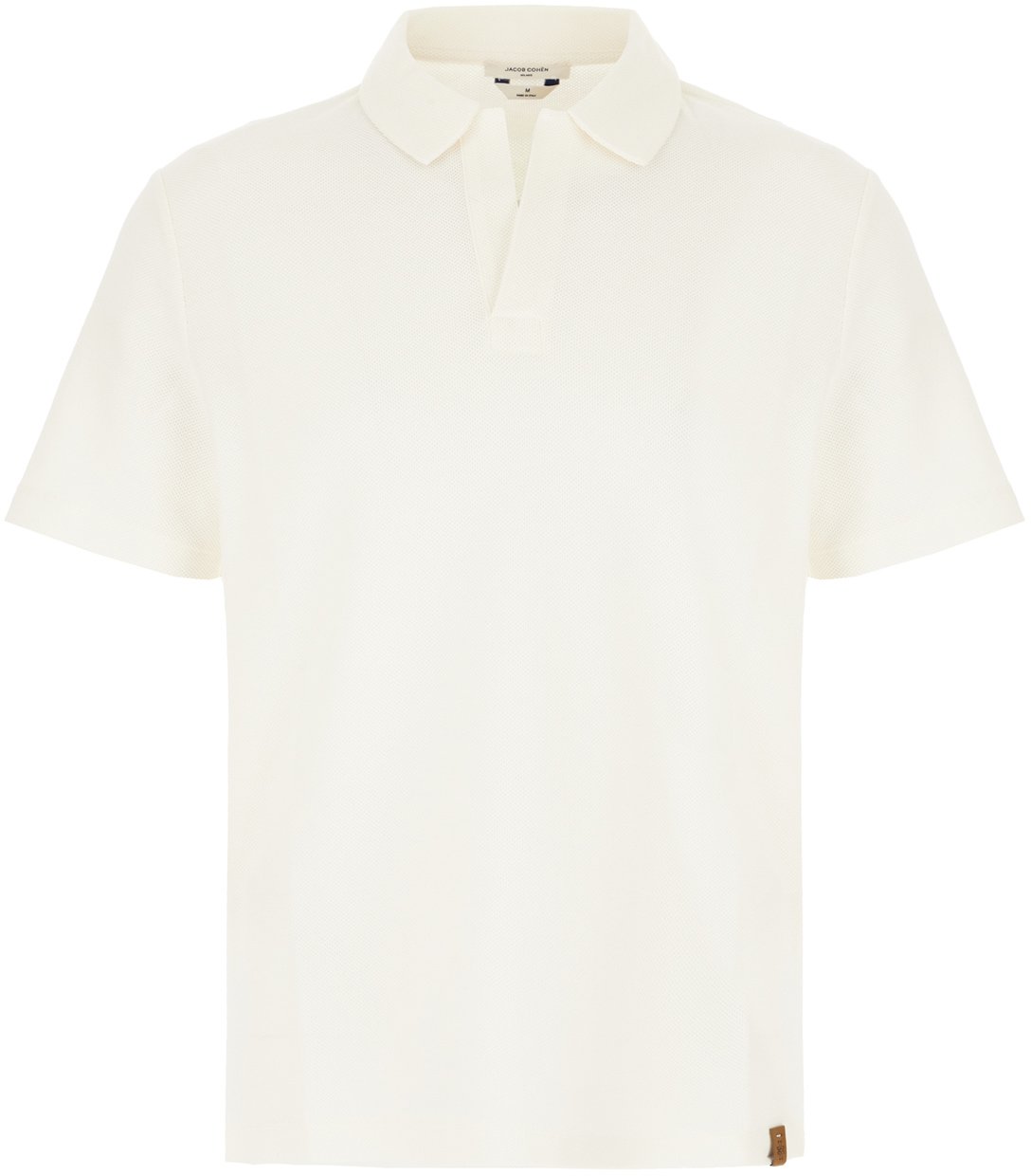 Jacob Cohen Jacob Cohen Ivory cotton blend polo shirt Neutraal