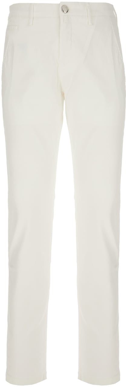 Jacob Cohen Jacob Cohen White stretch cotton blend pants Wit
