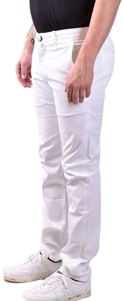 Jacob Cohen Trousers White Wit